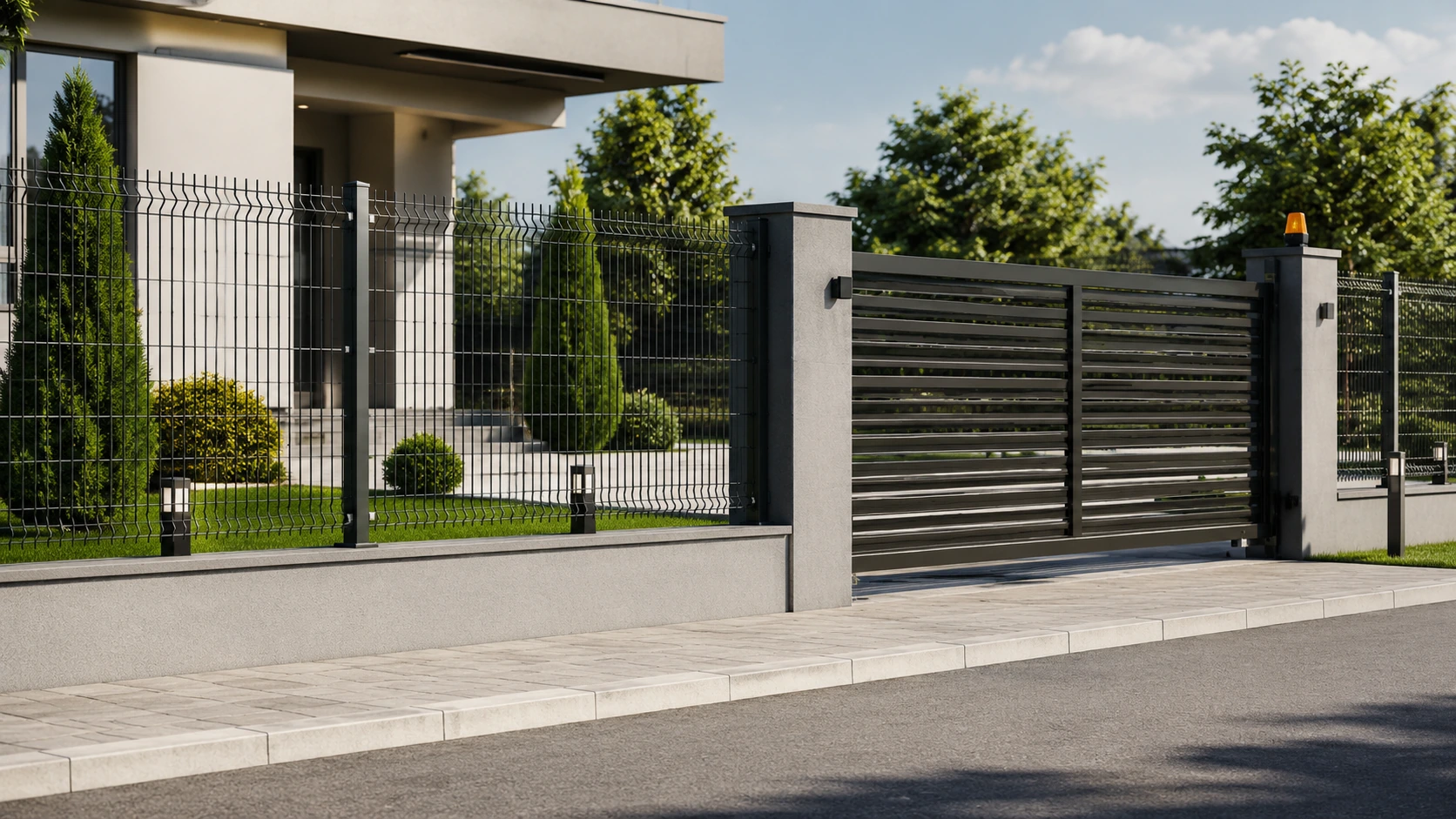 Ankara panel çit, bahçe kapısı ve modern çevreleme sistemleri ana vitrin uygulaması Ankara panel çit, bahçe kapısı ve modern çevreleme sistemleri ana vitrin uygulaması